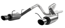 Load image into Gallery viewer, MBRP 11-14 Ford Mustang GT 5.0L 3in Cat Back Dual Split Rear Street Version 4in Tips - Black - S7258BLK
