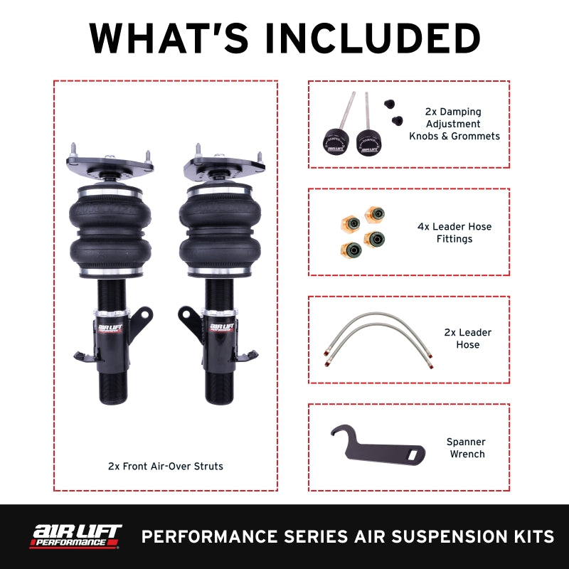 Air Lift Performance 12-25 Subaru BRZ / 12-20 Toyota GT86 Front Air Suspension Kit - 76006