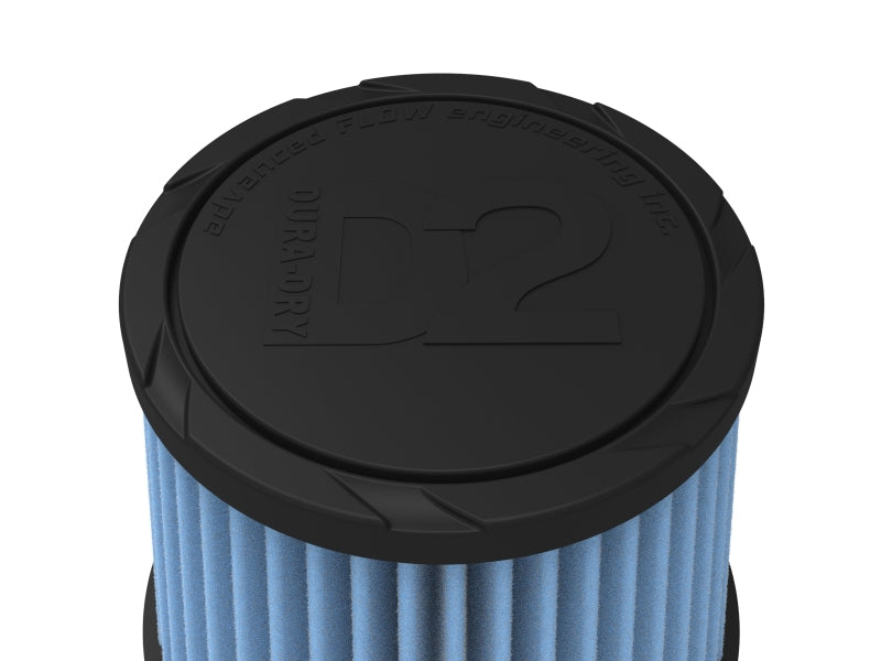 aFe POWER Universal Clamp-On Air Filter w D2 Dura-Dry Media 2-3/4in F x 6in B x 4-3/4in T x 5inH - 21-28001V