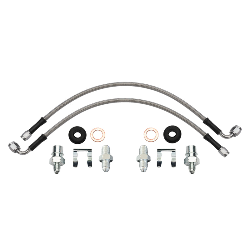 Wilwood flexline kit 16IN. 90 deg -3 male to M10-1.0 BF M10-1.0 banjo - 220-17551