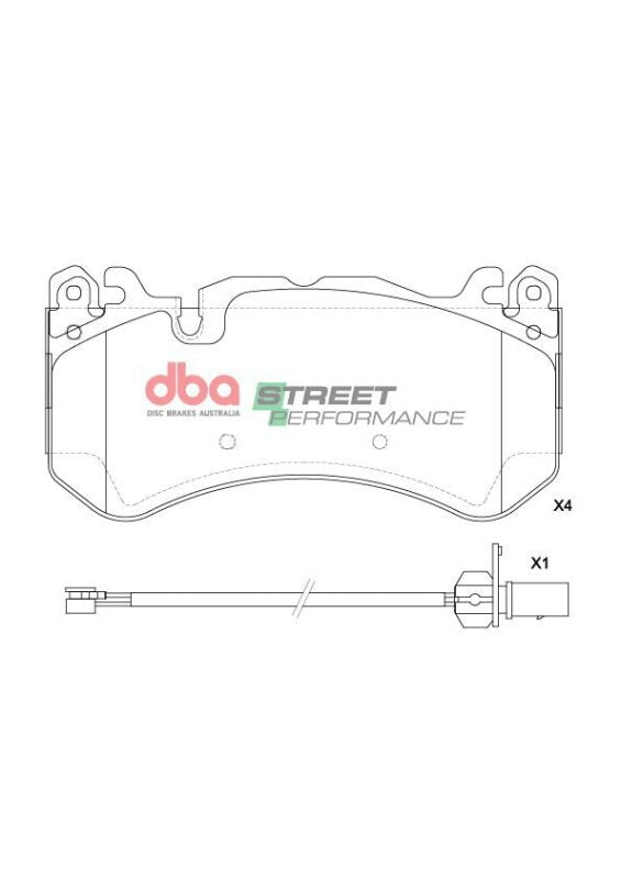 DBA 15-18 Audi RS6 Quattro SP Performance Front Brake Pads - DB2387SP