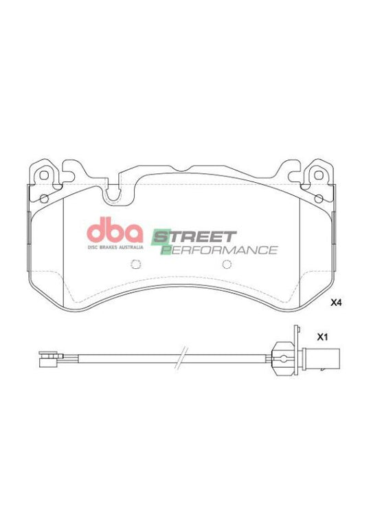 DBA 15-18 Audi RS6 Quattro SP Performance Front Brake Pads - DB2387SP