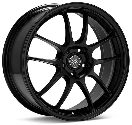 Enkei PF01 18x10.5 5x114.3 38mm Offset Matte Black Wheel - 460-8105-6538BK