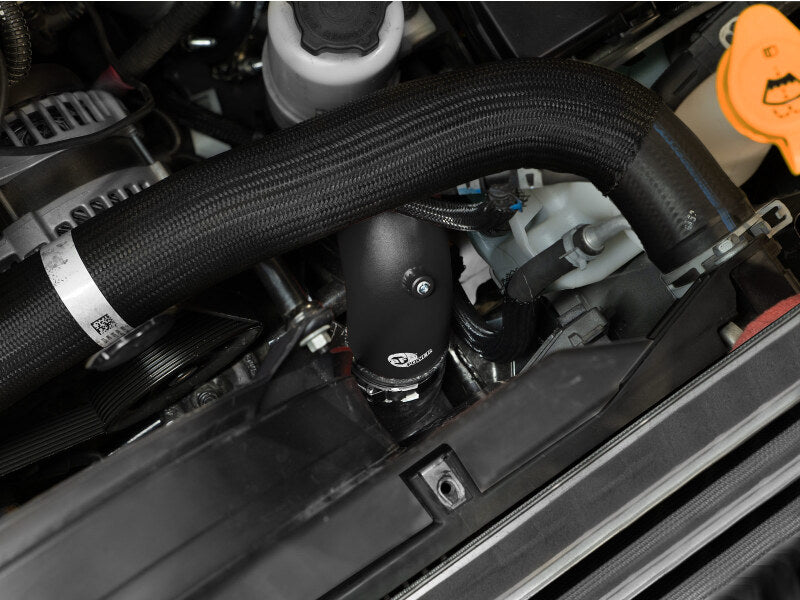 aFe BladeRunner 3-1/2in Aluminum Cold Charge Pipe Black RAM Diesel Trucks 25-26 L6-6.7L (td) - 46-20819-B