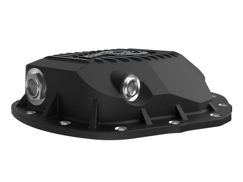 aFe 2020 Chevrolet Silverado 2500 HD Rear Differential Cover Black ; Pro Series w/ Machined Fins - 46-71260B