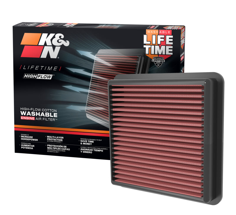 K&N 21-22 Hyundai Elantra 2500 1.6L/2.0L L4 Replacement Air Filter - 33-5118