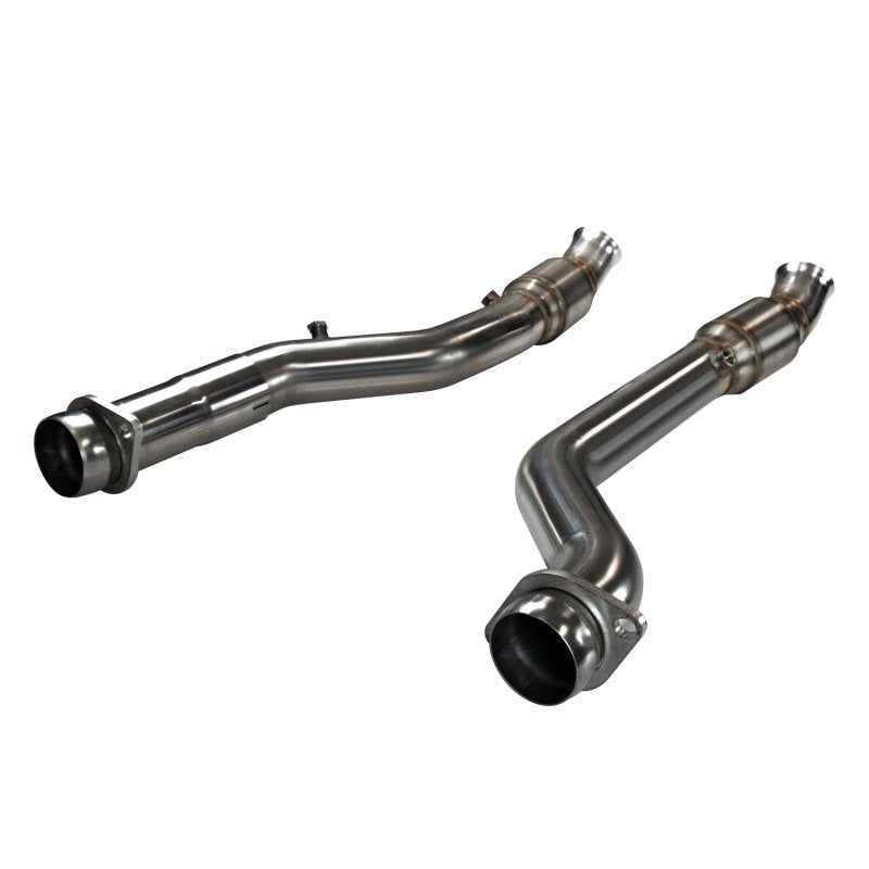 Kooks 12-22 Jeep Trackhawk 6.2L /Dodge Durango 6.4L 3in H.O. GREEN Catted OEM Connection Pipes - 34103401