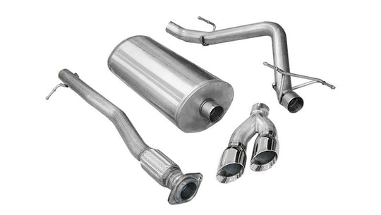 Corsa 2011-2013 Chevrolet Silverado Crew Cab/Short Bed 1500 6.2L V8 Polished Sport Cat-Back Exhaust - 14523