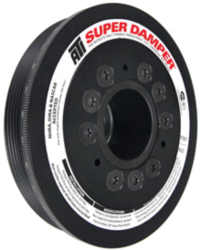 ATI Damper - 6.78in - Alum - 6 Grv - Mitsubishi Evo 8 - 4G63 - w/Integra Lower Cam Drive - ATI918250