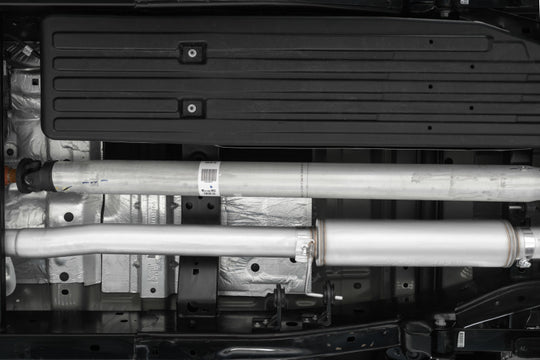 MBRP 2021+ Ford F150 2.7L/3.5L/5.0L 4in Aluminized Steel Cat-Back - RACE VERSION - S5209AL