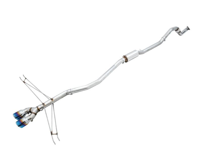 AWE 17-20 Honda Civic Si Track Edition Dual Vapor Blue Exhaust w/ Front Pipe - 3020-39066