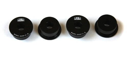 BLOX Racing Honda S2000 Steering Rack Rigid Bushing Kit - Black - BXSS-20614-BK