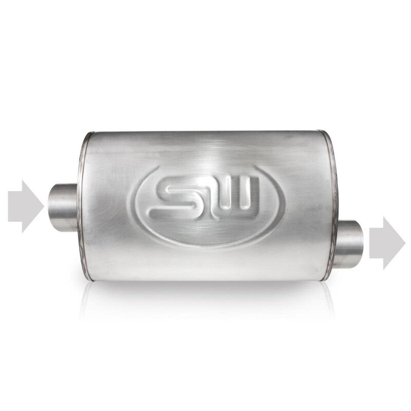 Stainless Works 2.25in ID CENTER INLET/ 2.25in OD OFFSET OUTLET 5inX9in - TM5S22C22O
