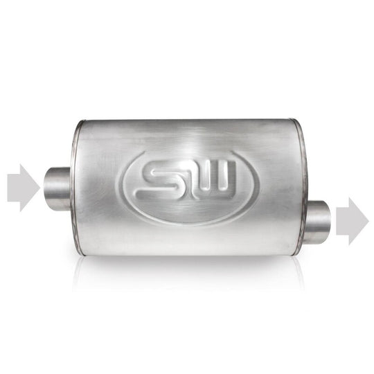 Stainless Works 2.5in ID CENTER INLET/ 2.5in OD OFFSET OUTLET 5inX9in - TM5C25C25O