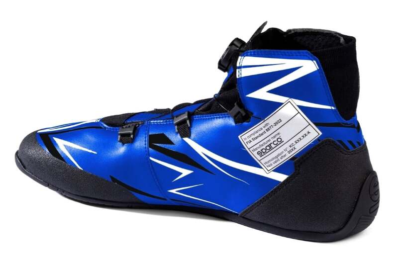SPARCO K-Rapid Blue/White Kart Racing Shoes Size 42 - BKB0002B0B04042