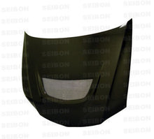 Load image into Gallery viewer, Seibon 03-07 Mitsubishi Evo 8 &amp; 9 OEM Carbon Fiber Hood - HD0305MITEVO8-OE