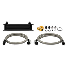Load image into Gallery viewer, Mishimoto Universal Thermostatic 10 Row Oil Cooler Kit - Black - MMOC-UTBK