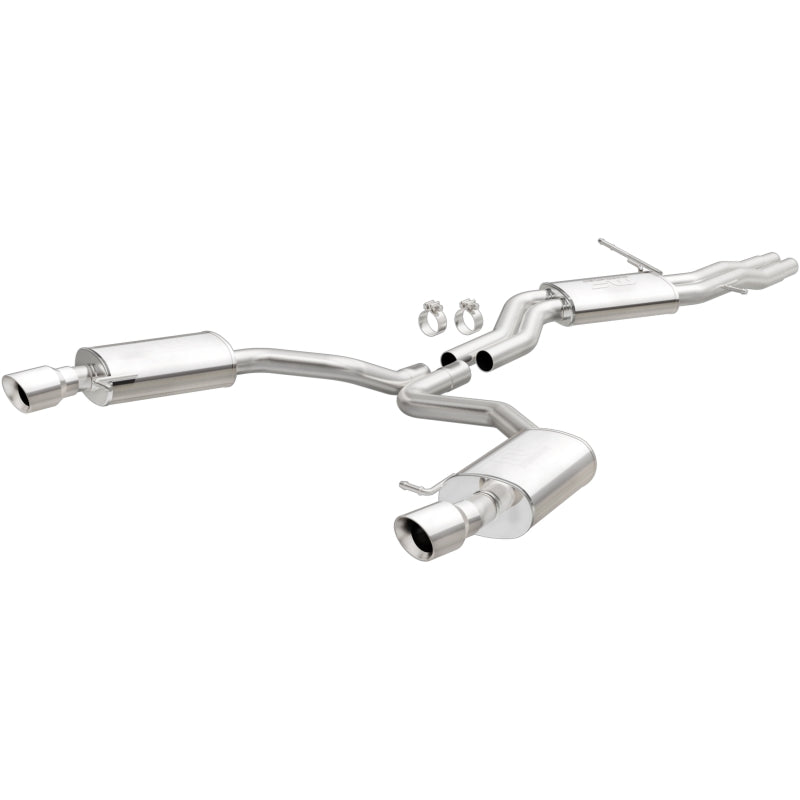 MagnaFlow Sys C/B 12-15 Audi A6 / A7 3.0L V6 SS 2.5in Dual Split Rear Ext 4in Tips - 19159