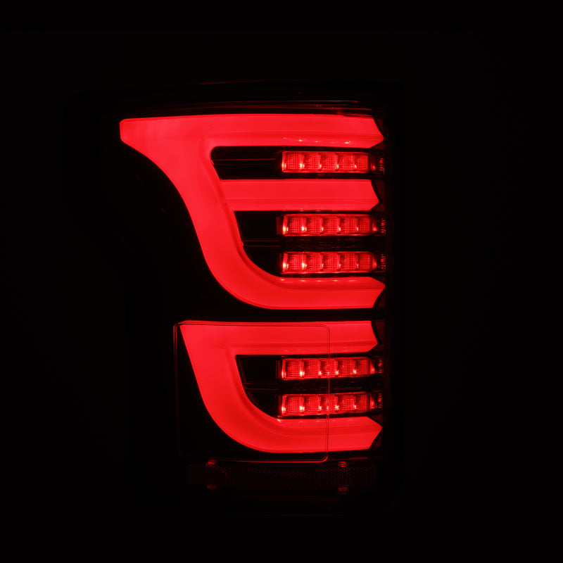 AlphaRex 15-20 Ford F150 Luxx-Series LED Tail Lights Alpha-Black - 652030