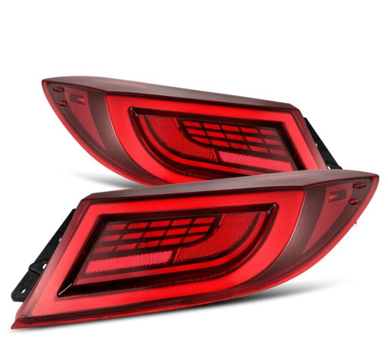 AlphaRex 22-24 Toyota GR86 LUXX LED Taillights Vivid Red - 675030