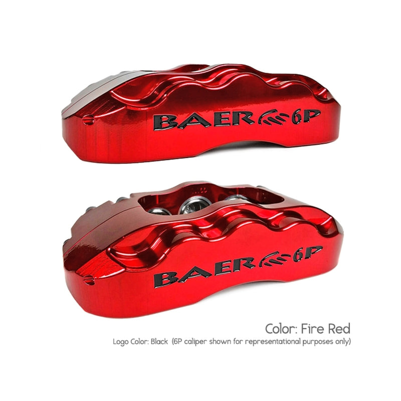 Baer Brakes 55-57 Chevrolet One-Fifty Series STD Studs 11in SS4+ Front SDZ Brake Kit - Fire Red - 4301441FR