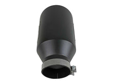 Load image into Gallery viewer, aFe Power Universal 5in Inlet 8in Outlet MACH Force-XP Clamp-On Exhaust Tip - Black - 49T50801-B15