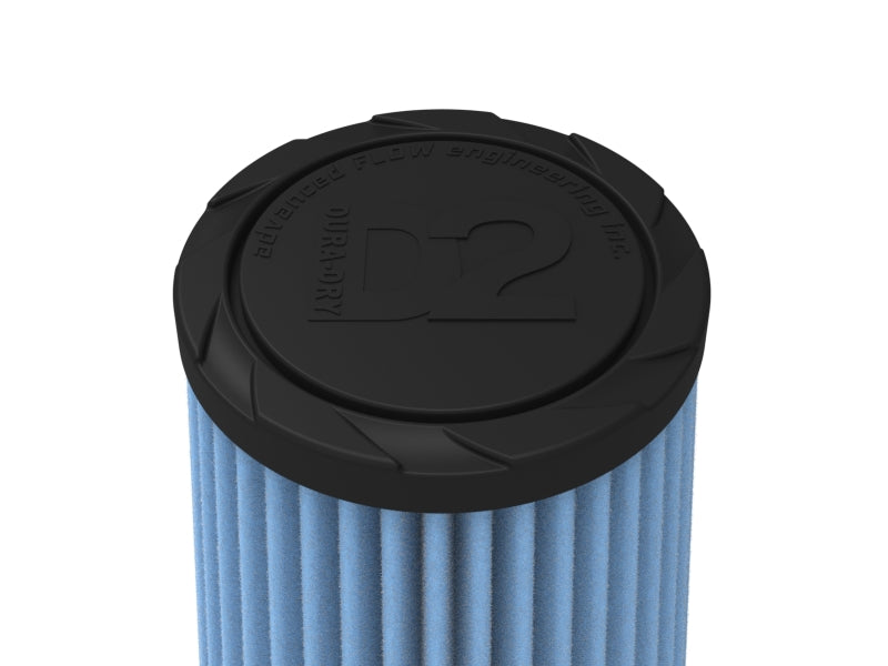 aFe POWER Universal Clamp-On Air Filter / D2 Dura-Dry Media 2-1/2in F x 5in B x 3-1/2in T x 7inH - 21-25507V