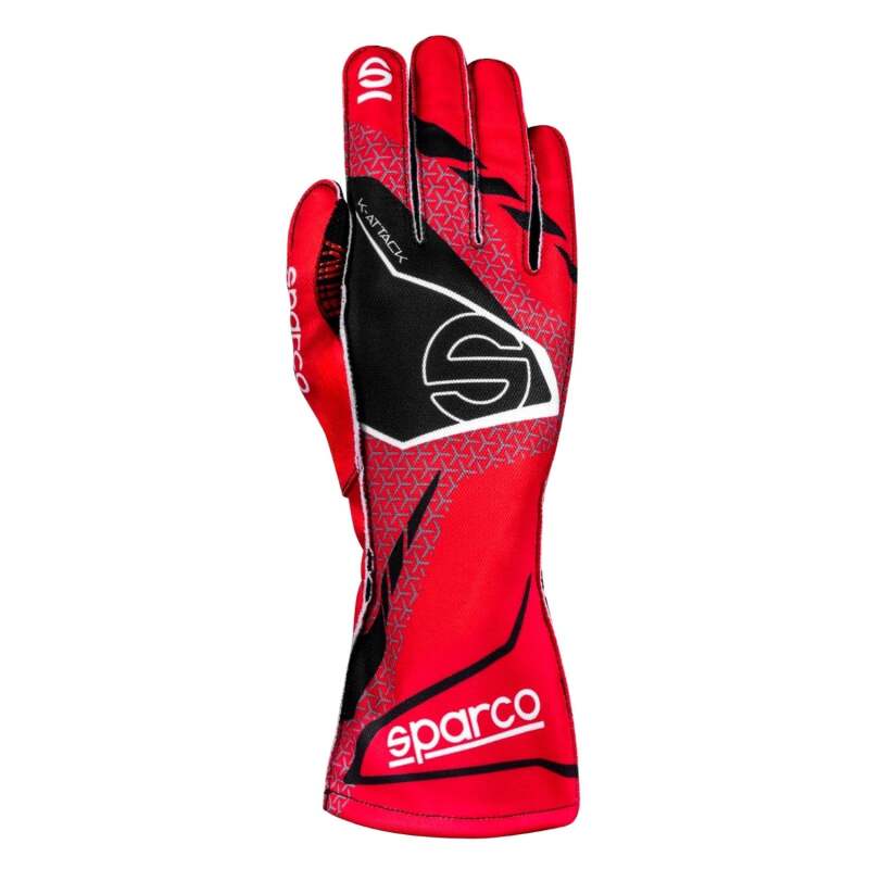 SPARCO K-Attack Red/Black Kart Racing Gloves Size 10 - BKG0004B0R27010