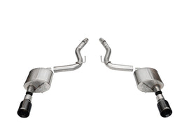 Corsa 2024+ Ford Mustang GT Sport Axle-Back Dual Rear Exit with 4.5in Straight Cut Black PVD Tips - 21253BLK