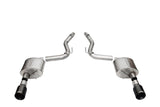 Corsa 2024+ Ford Mustang GT Sport Axle-Back Dual Rear Exit with 4.5in Straight Cut Black PVD Tips - 21253BLK