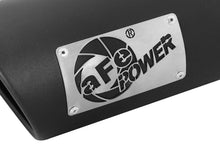 Load image into Gallery viewer, aFe MACH Force-Xp Universal Exhaust Tip 3-1/2ININ x 4-1/2IN Outlet x 12IN Black Left Side Exit - 49T35452-B12