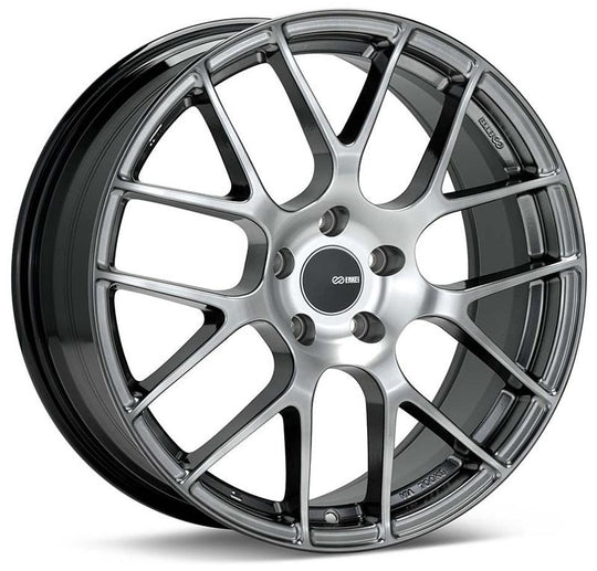 Enkei Raijin 19x8 42mm Inset 5x120 Bolt Pattern 72.6 Hub Bore Hyper Silver Wheel - 467-980-1242HS