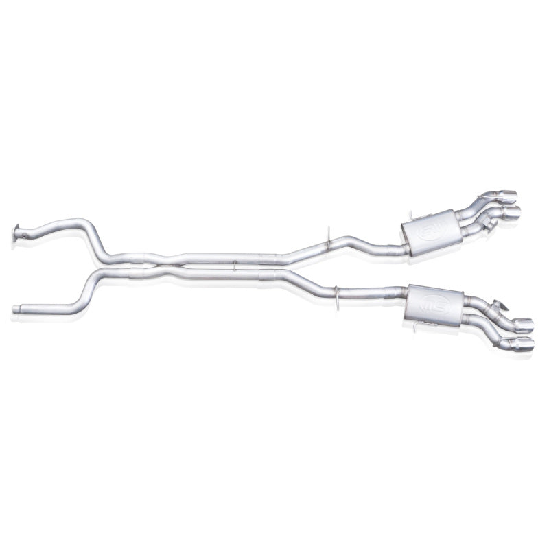 Stainless Works 2016-18 Cadillac CTS-V Sedan Catback System Resonated X-Pipe Dual-Mode Mufflers - CTSV16CB
