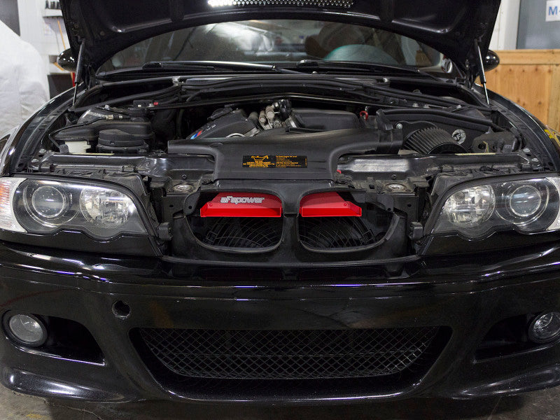 aFe MagnumFORCE Intakes Scoops AIS BMW 3-Series/ M3 (E46) 01-06 L6 - Matte Red - 54-10468-R