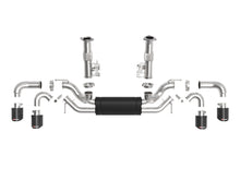 Load image into Gallery viewer, aFe MACH Force-Xp 3in to 2-1/2in 304SS Cat-Back (No NPP) 2020 Chevy Corvette (C8) 6.2L - Carbon Tip - 49-34127-C