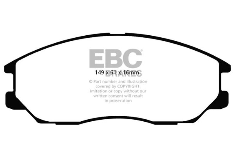 EBC 04-05 Hyundai XG 350 3.5 Yellowstuff Front Brake Pads - DP41725R