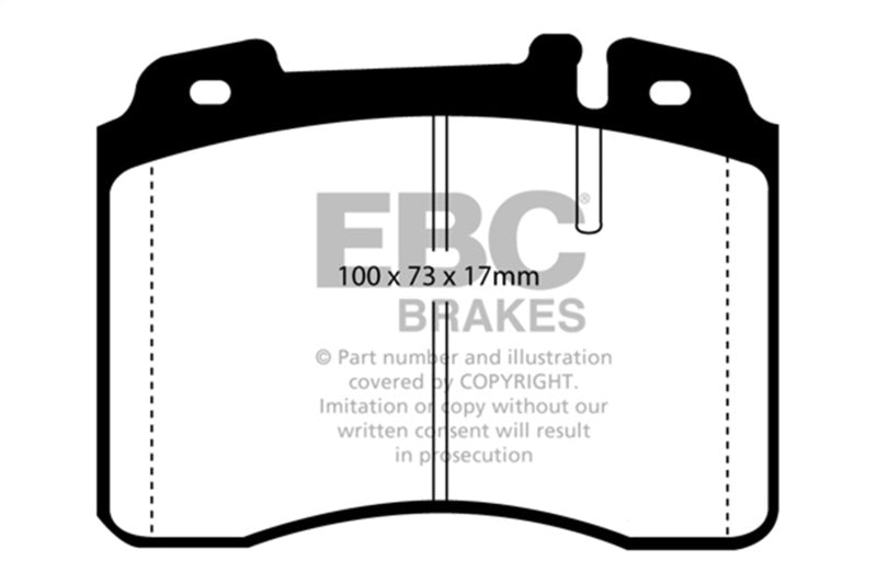 EBC 92-96 Ferrari 512TR 5.0 Redstuff Front Brake Pads - DP3927C