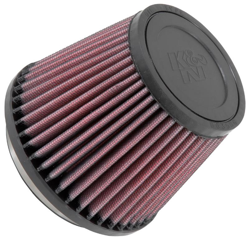 K&N Filter Universal Rubber Filter 3 1/2 inch Flange 5 inch Base 3 1/2 inch Top 4 inch Height - RU-2990