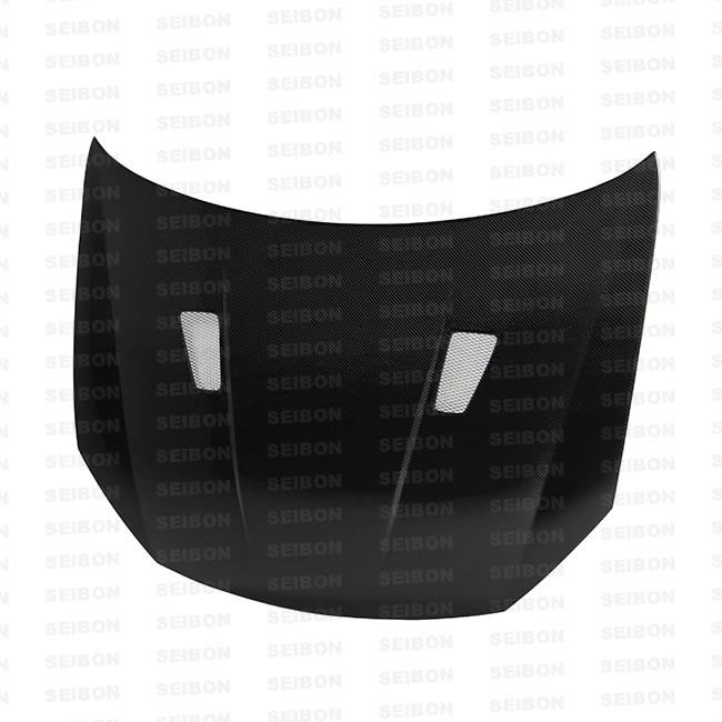Seibon 10-11 VW Golf GTI 5K/MK6 TM Carbon Fiber Hood w/ Shaved Emblem - HD1011VWGTIB-TM