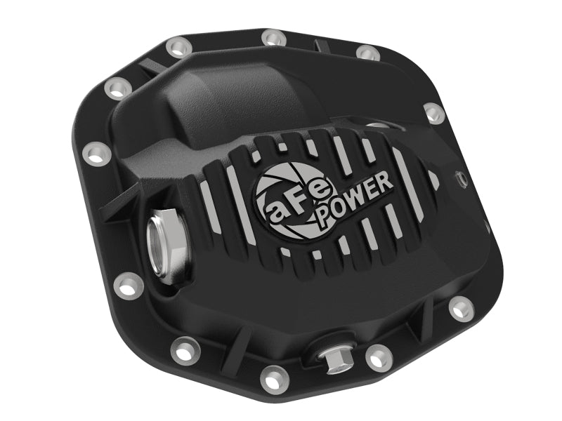 aFe 18-23 Jeep Wrangler JL Pro Series (Dana M186) Front Diff Cover w/ Oil - Black - 46-71011B