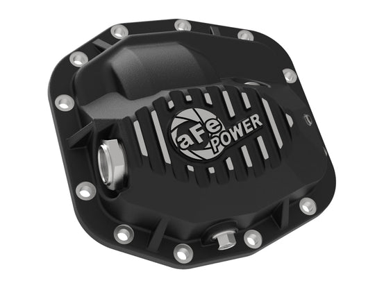 aFe 18-23 Jeep Wrangler JL Pro Series (Dana M186) Front Diff Cover w/ Oil - Black - 46-71011B