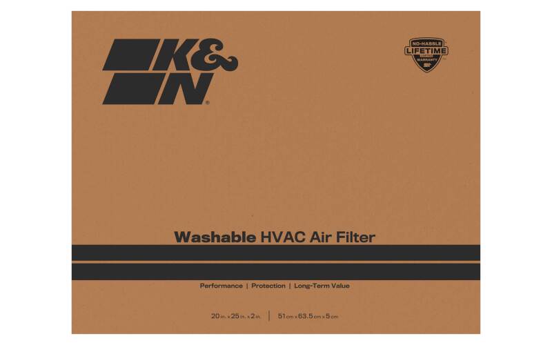 K&N HVAC Filter 20 X 25 X 2 Merv 8 - HVC-8-22025