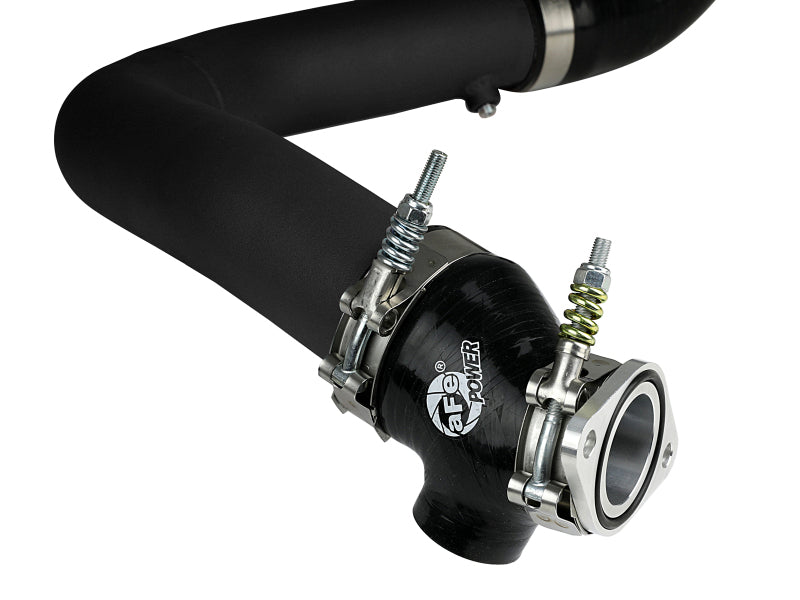 aFe BladeRunner 2.5in Aluminum Hot Side Charge Pipe 15-20 Subaru WRX 2.0T - Black - 46-20378-B