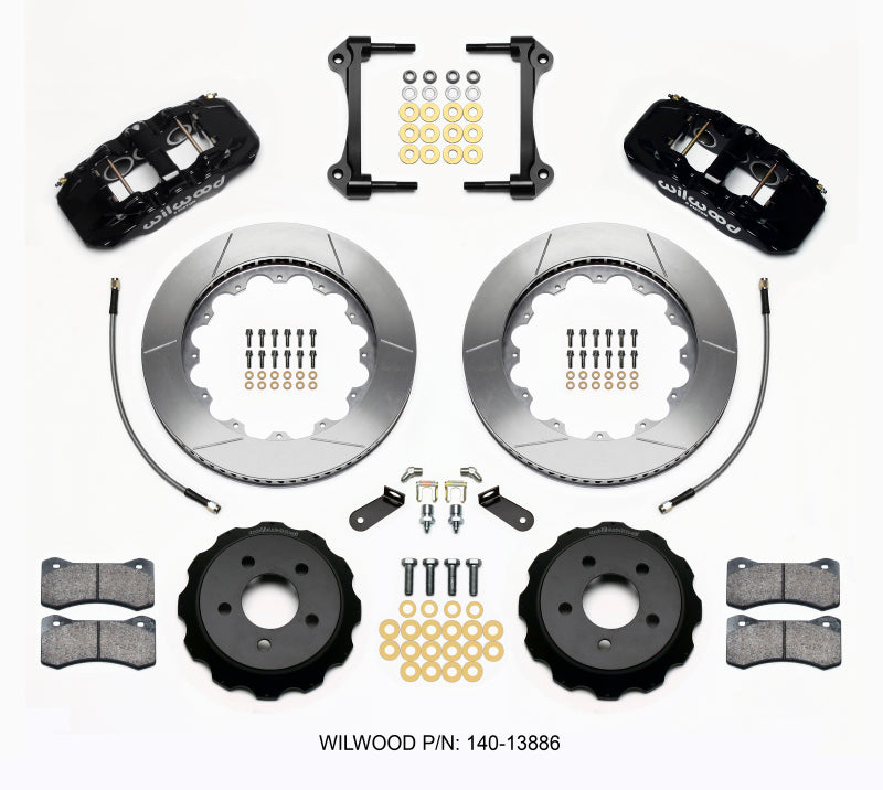 Wilwood AERO6 Front Hat Kit 14.00 15-23 Mustang w/Lines - 140-13886