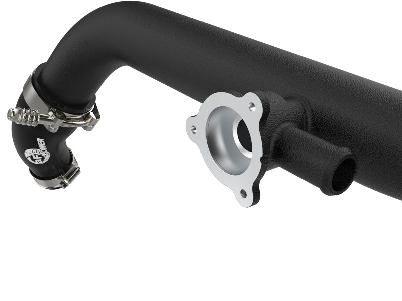 aFe 21-22 Ford Bronco V6-2.7Ltt BladeRunner Alum Hot Charge Pipe - Black - 46-20588-B