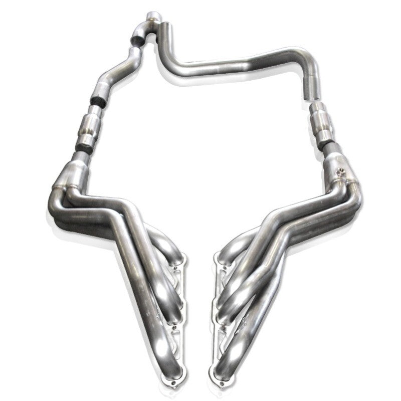 Stainless Works 1988-98 Chevy/GMC 1500 Headers 1-7/8in Primaries 2-1/2in High-Flow Cats Y-Pipe - CT8898HCATY