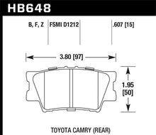 Load image into Gallery viewer, Hawk Performance Ceramic Street Brake Pads - HB648Z.607