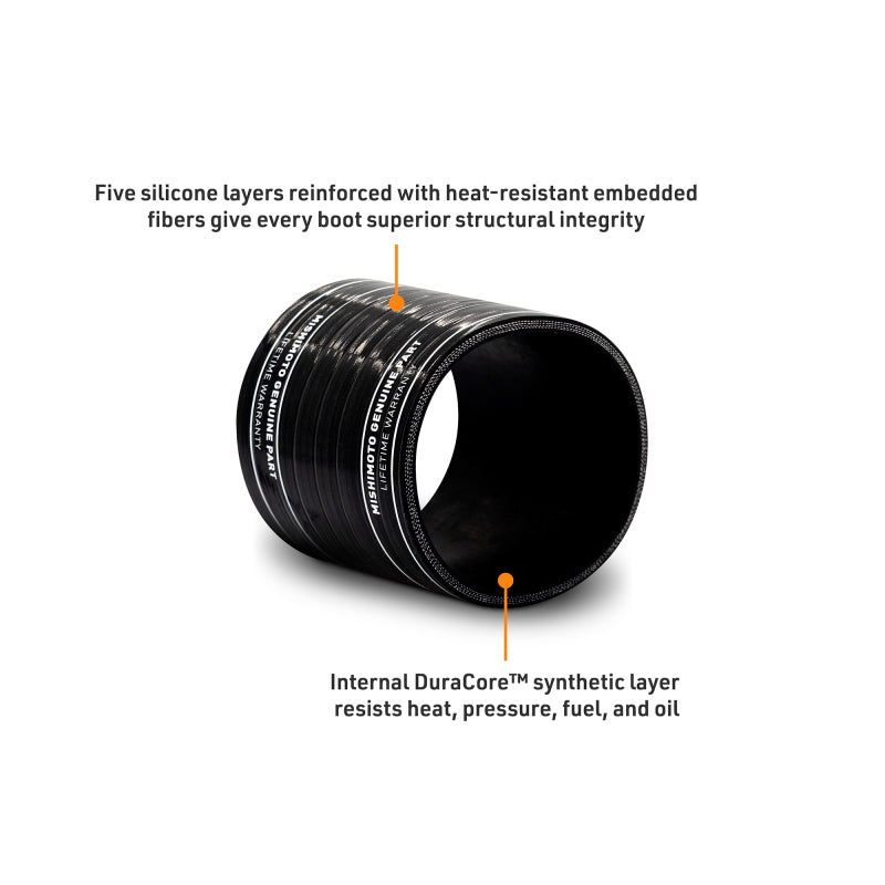 Mishimoto Duracore 4in Straight Coupler - MMDCC-40SBK