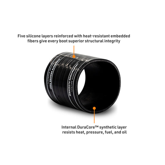 Mishimoto Duracore 4in Straight Coupler - MMDCC-40SBK