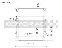 Load image into Gallery viewer, Koyorad 03-09 Toyota 4Runner/Lexus GX470 4.7l Aluminum Radiator - Off-Road Use Only - VH011703N